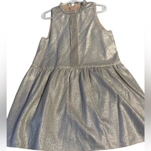Little Girls Metallic Sleeveless Dress